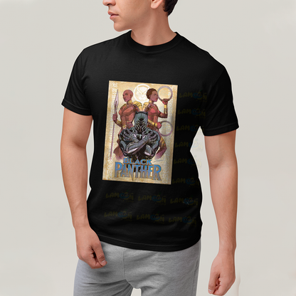 Camiseta Algodão Unissex T shirt Pantera Negra Black Panther Marvel