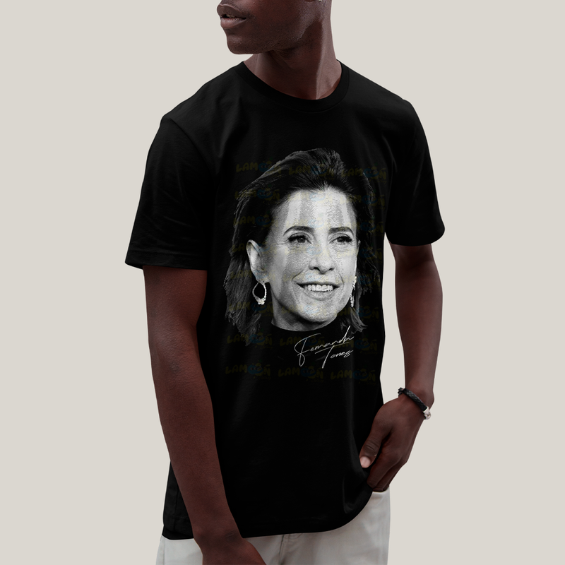 Camiseta Algodão Unissex T shirt- Fernanda Torres atriz brasileira