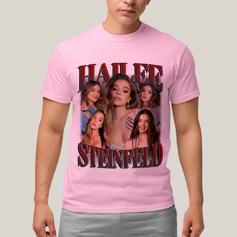Camiseta Algodão Unissex T shirt Hailee Steinfield Atriz