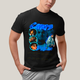 Camiseta Algodão Unissex T shirt Graphic Tee Chris Brown Azul