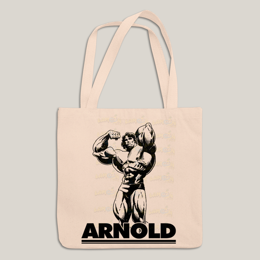 Sacola Ecobag Bolsa 38X40 Algodão- Arnold Schwarzenegger academia musculo
