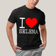 Camiseta Algodão Unissex T shirt - I Love Selena coração