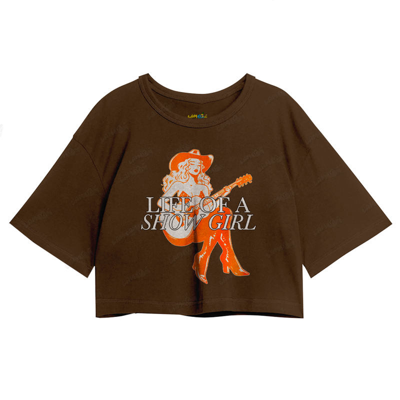 Cropped Oversized Algodão Taylor Swift Life of a Showgirl