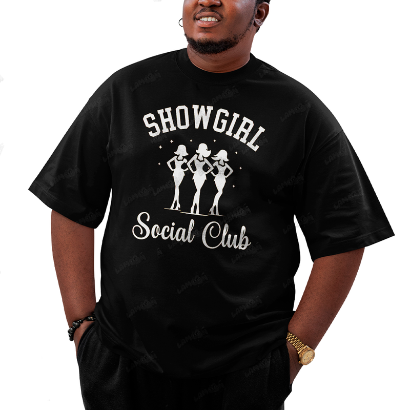 Camiseta Plus Size Algodão Taylor Swift Showgirl Social Club 1