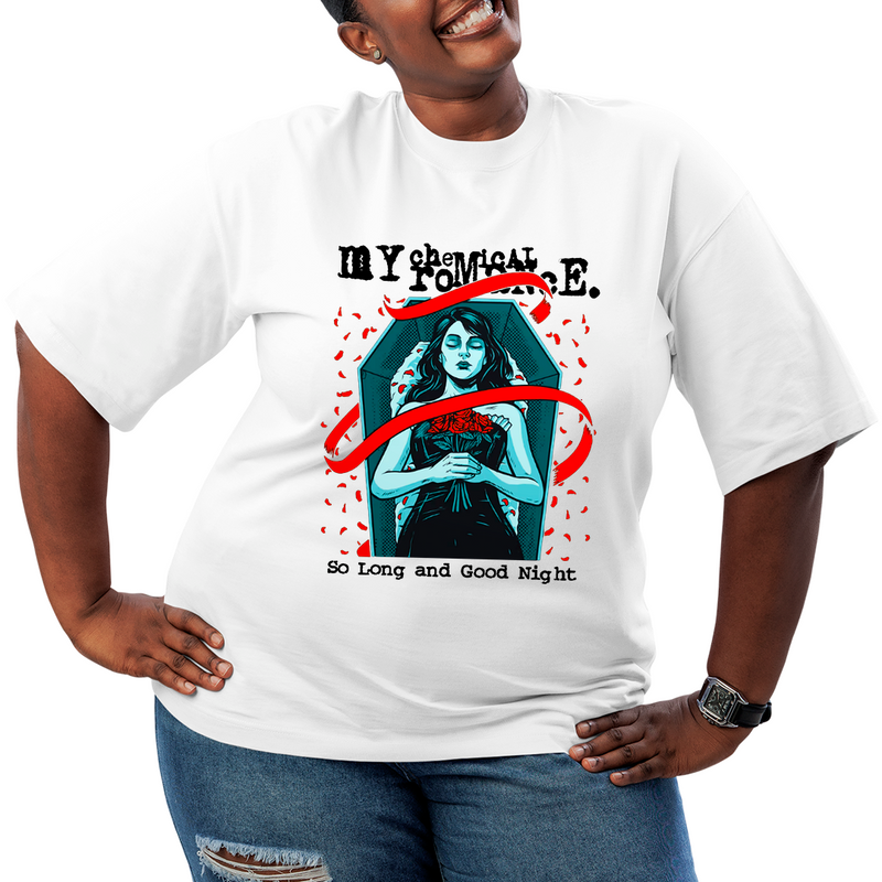 Camiseta Plus Size My Chemical Romance Long And Good Night