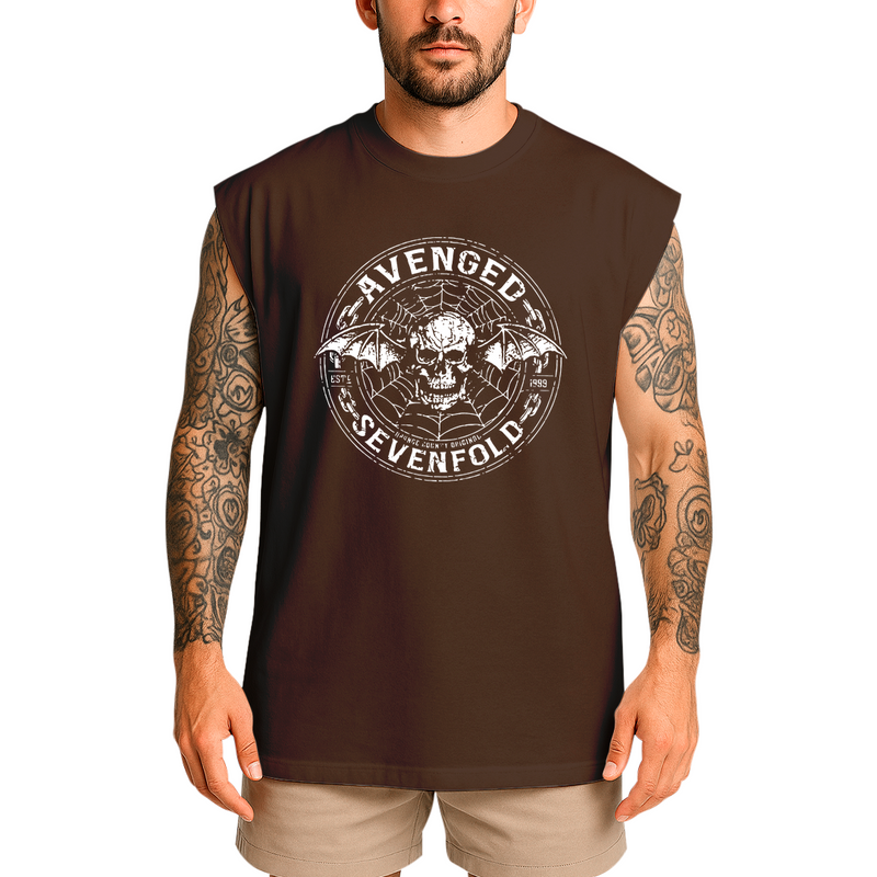 Regata Oversized Avenged Seven Fold Caveira Logo