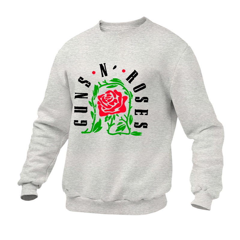 Moletom Gola Redonda Roses Banda Flor