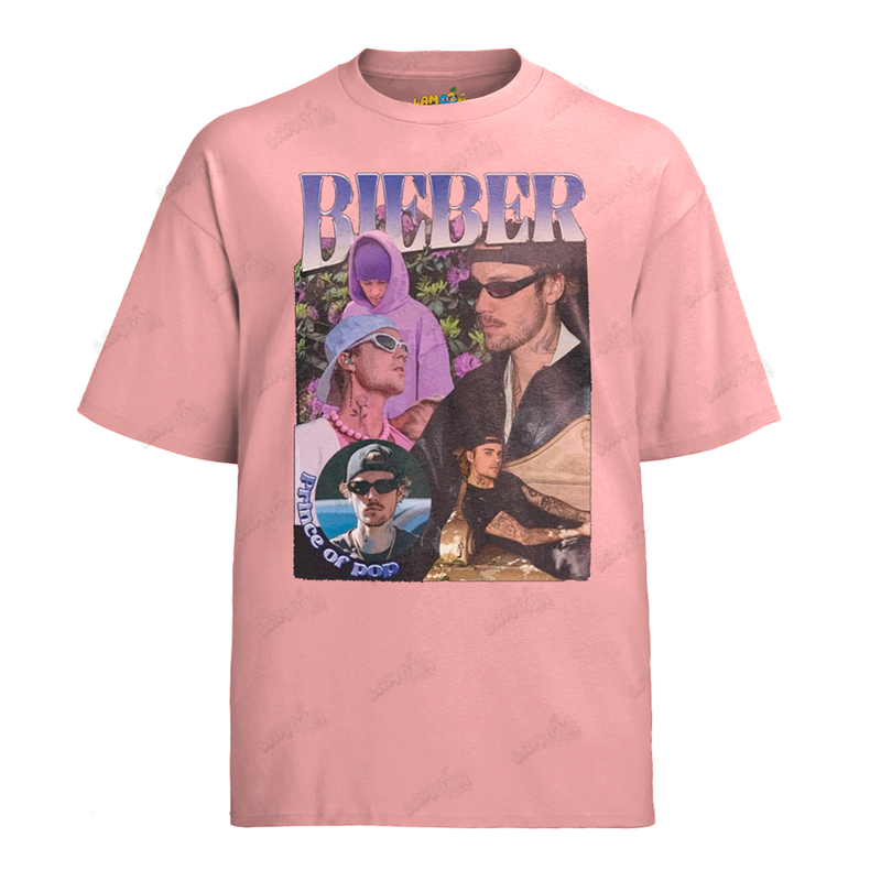 Camiseta Algodão Justin Bieber Prince Of Pop