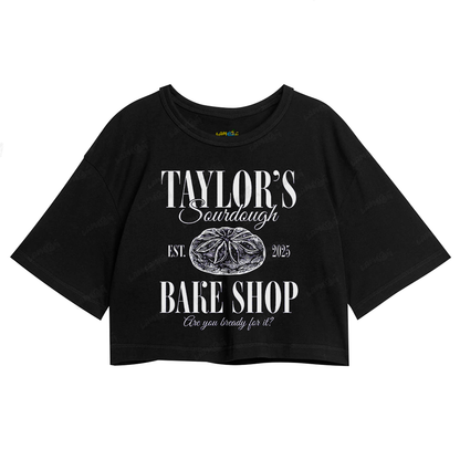 Cropped Oversized Algodão Taylor Swift Bake Shop