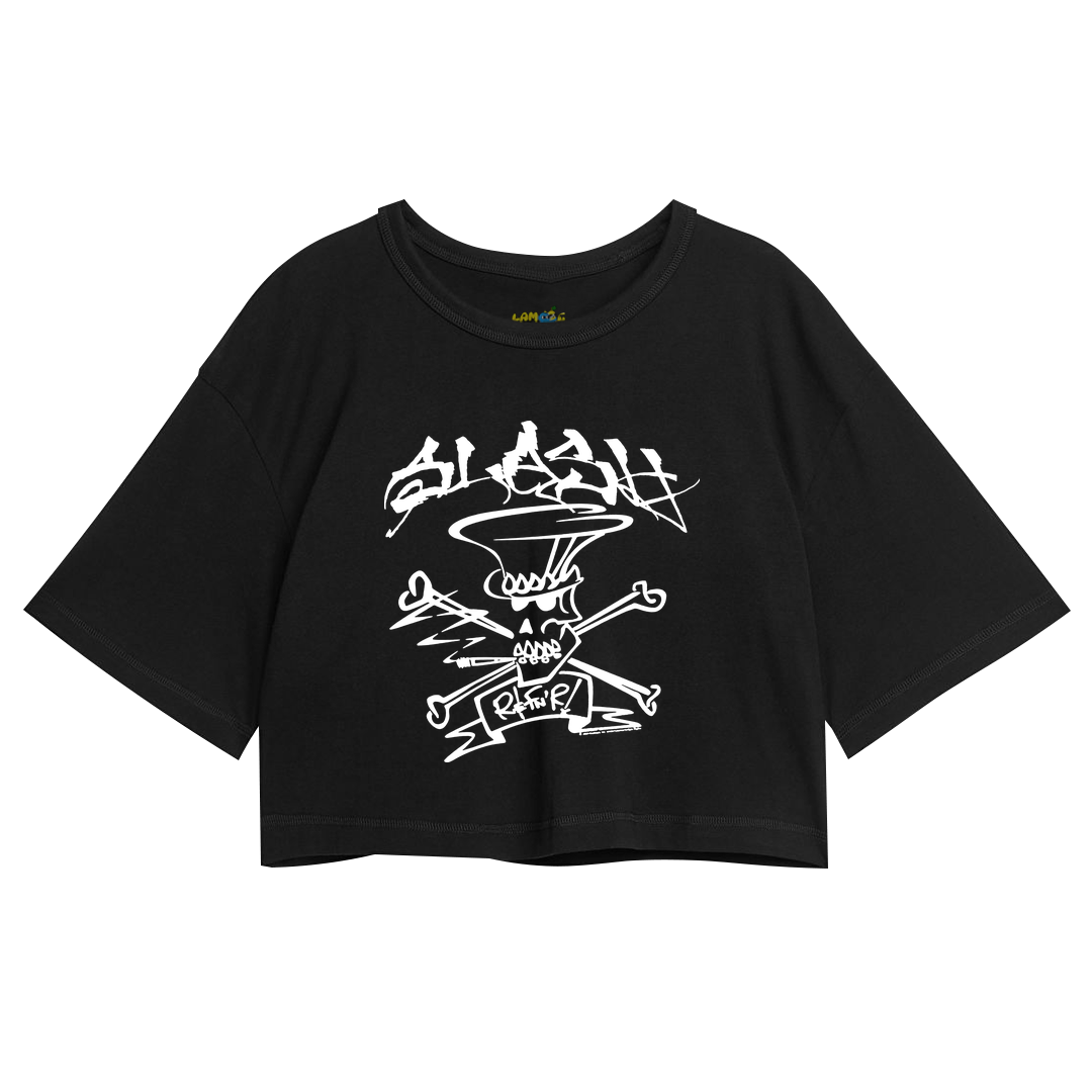 Cropped Oversized Roses Banda Slash