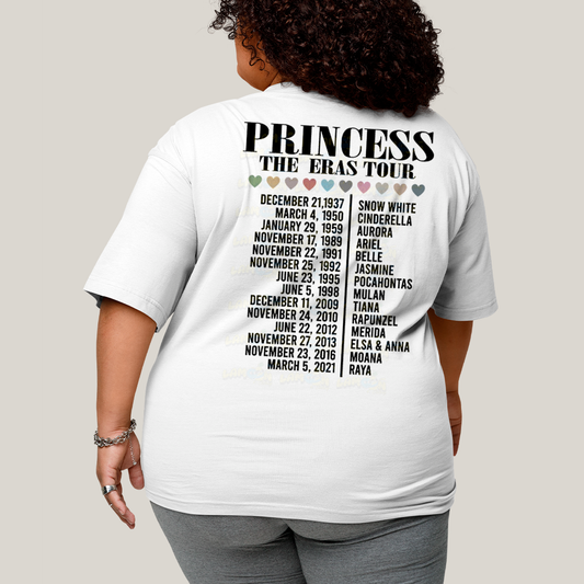 Camiseta Plus Size Algodão Unissex T shirt Lilo & Stitch Princess The Eras Tour FC