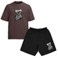 Kit Camiseta e Bermuda Tactel Urso X