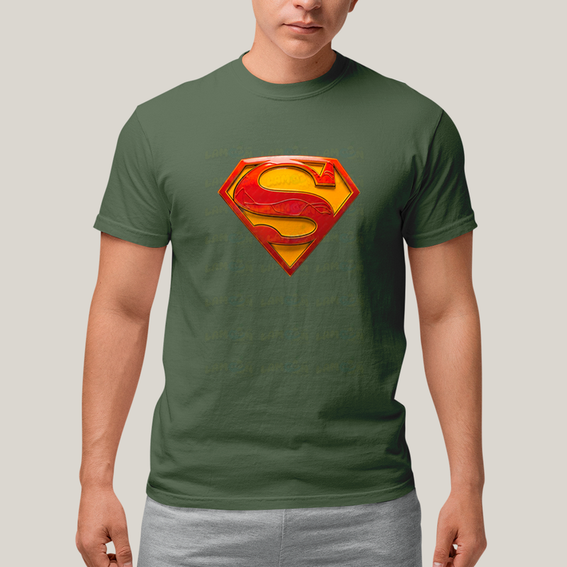 Camiseta Algodão Unissex T shirt Superman Logo Clássica