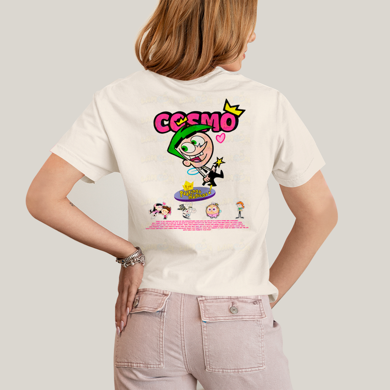 Camiseta Estampada Unissex Cosmo e Wanda BFF ou casal FC