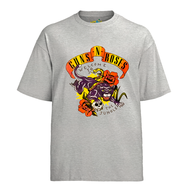 Camiseta Algodão Roses Banda Welcome To The Jungle