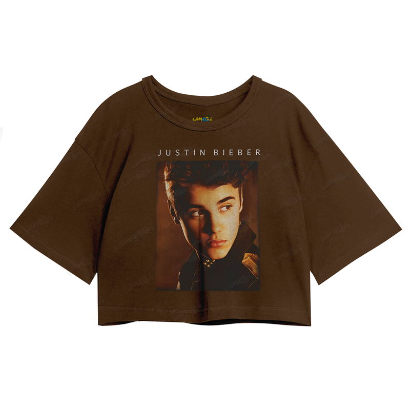 Cropped Oversized Algodão Justin Bieber Believe Tour 2013