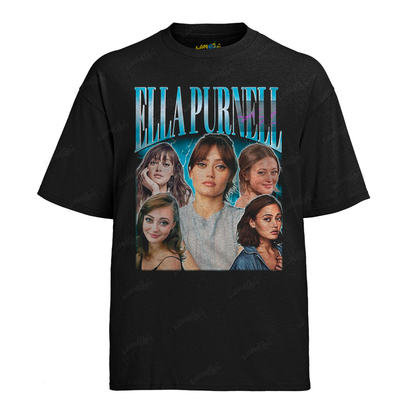 Camiseta Algodão Ella Purnell Atriz 2
