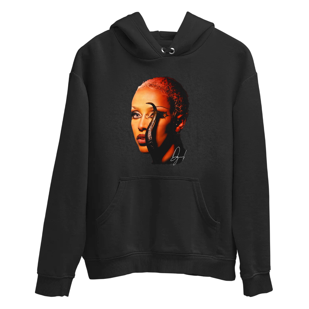 Moletom Canguru Doja Cat Rosto Star