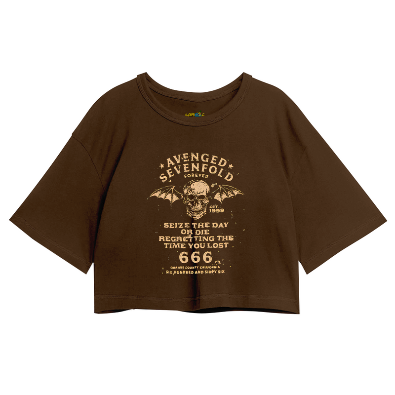 Cropped Oversized Avenged Seven Fold 666