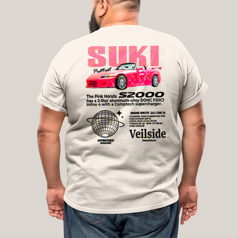Camisa Algodão Unissex T shirt PLus Size Carros Suki & Bullet BFF ou casal FC