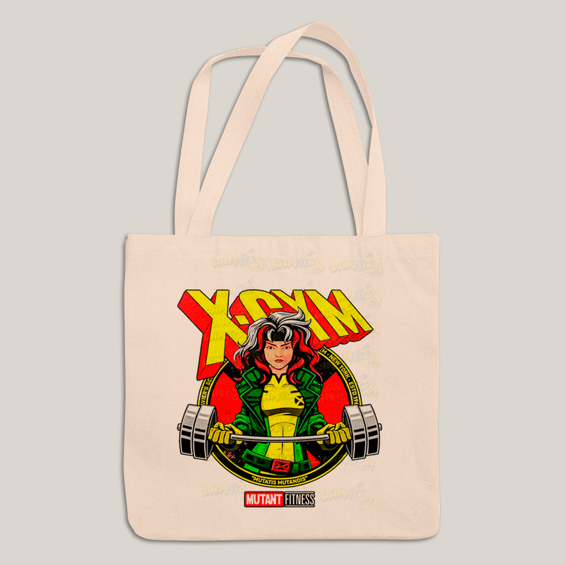 Sacola Ecobag Bolsa 38X40 Algodão- Vampira X Gym Mutant Fitness x men marvel academia