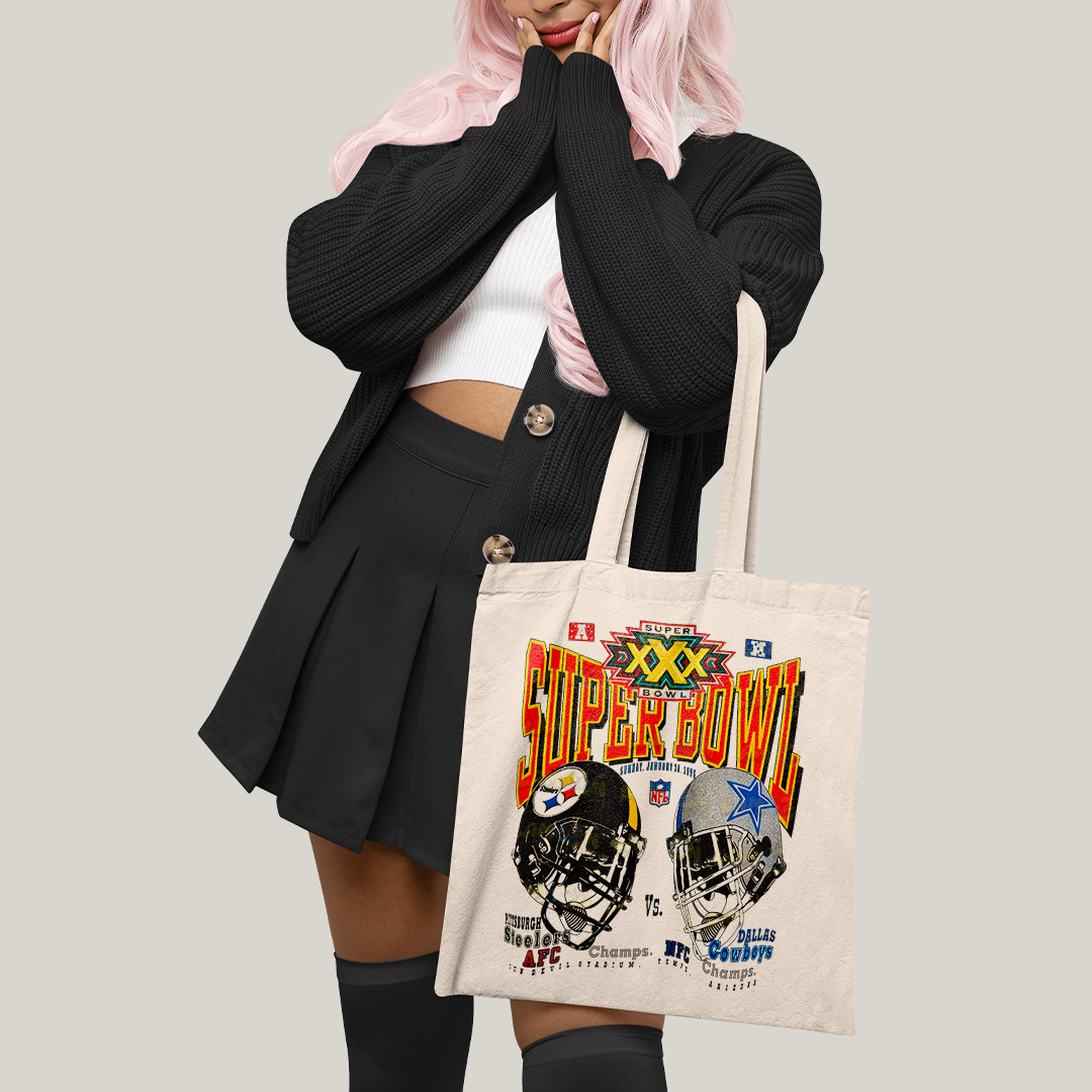 Sacola Ecobag Bolsa 38X40 Algodão -Super Bowl NFL