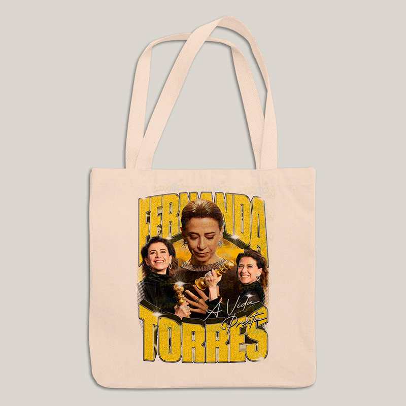 Sacola Ecobag Bolsa 38X40 Algodão-  Fernanda Torres