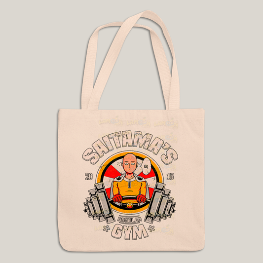 Sacola Ecobag Bolsa 38X40 Algodão-Saitama´s Gym One Punch Man Saitama