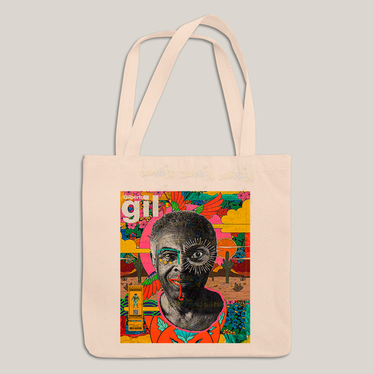 Sacola Ecobag Bolsa 38X40 Algodão- gilberto gil colorido
