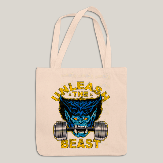 Sacola Ecobag Bolsa 38X40 Algodão-X Men Unleash The Beast a fera academia