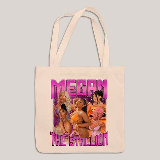 Sacola Ecobag Bolsa 38X40 Algodão-  Hot Girl Megan Thee Stallion cantora pop