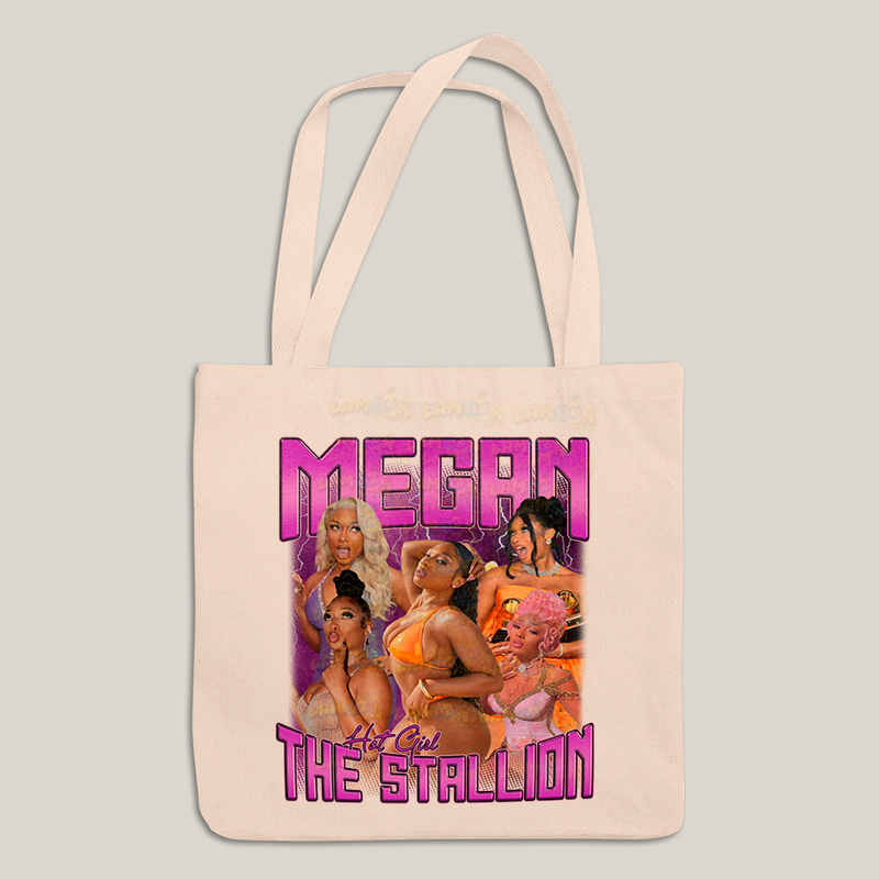 Sacola Ecobag Bolsa 38X40 Algodão-  Hot Girl Megan Thee Stallion cantora pop
