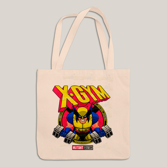 Sacola Ecobag Bolsa 38X40 Algodão Wolverine X Gym Mutant Fitness Marvel x Men