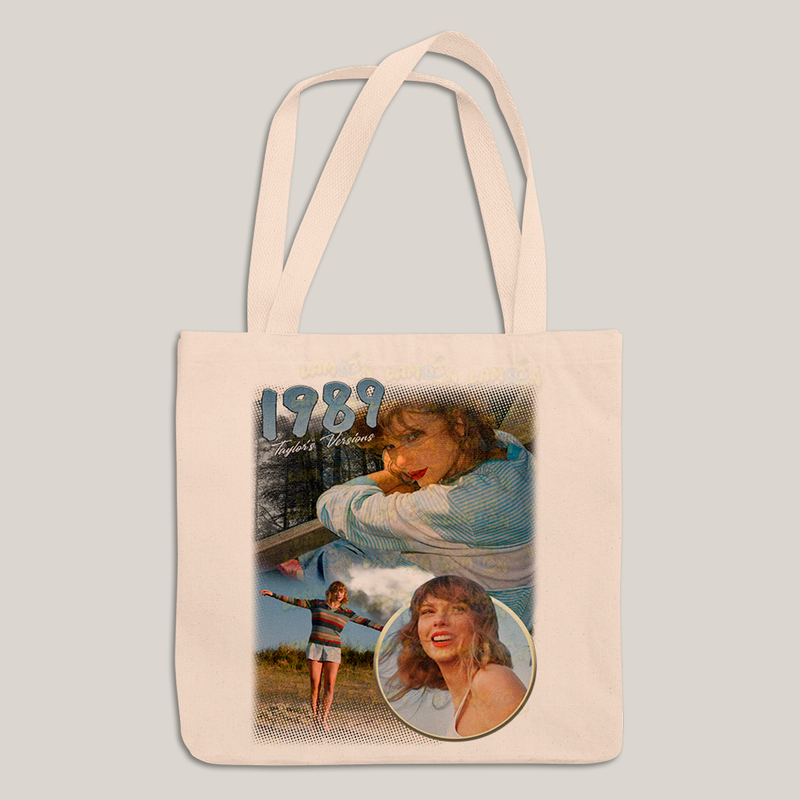 Sacola Ecobag Bolsa 38X40 Algodão- Taylor Swift 1989 Taylor's Versions