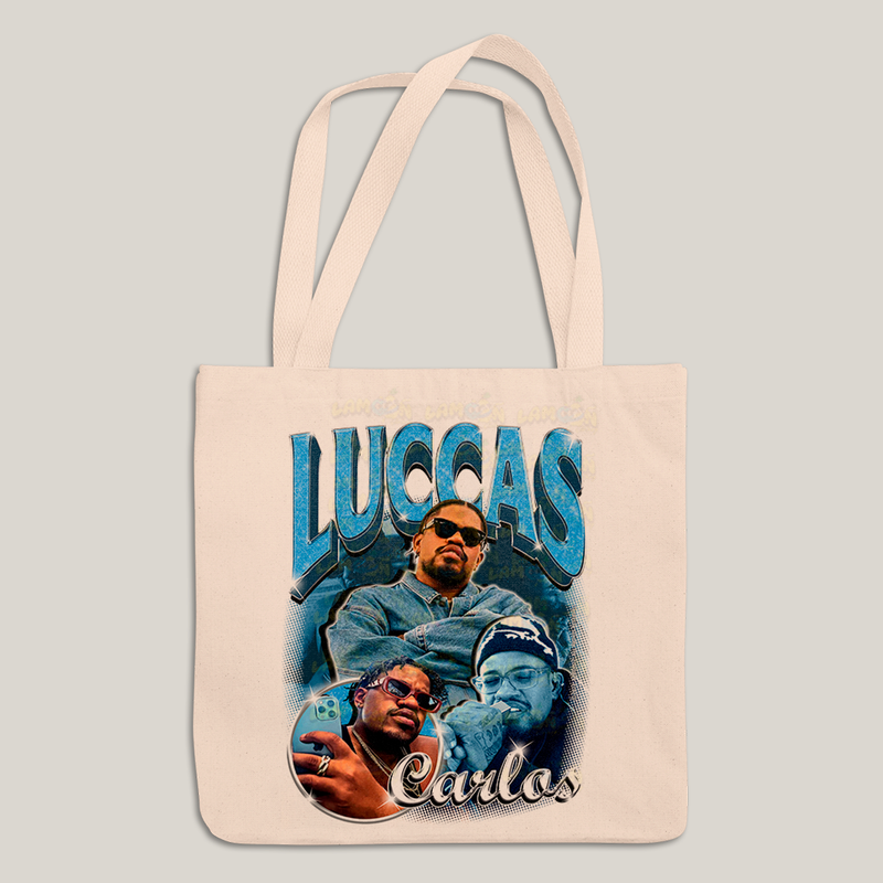 Sacola Ecobag Bolsa 38X40 Algodão- Luccas Carlos