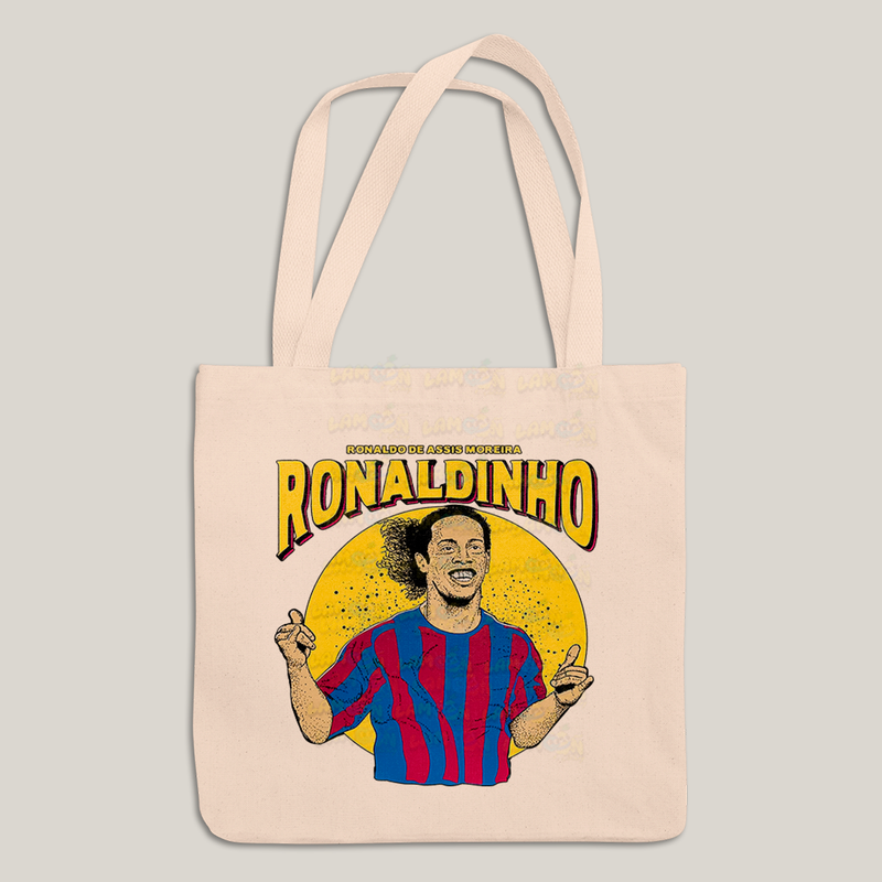 Sacola Ecobag Bolsa 38X40 Algodão Ronaldinho de Assis Moreira