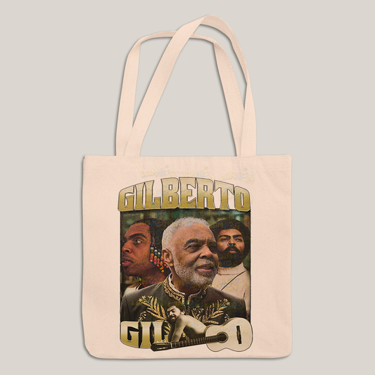 Sacola Ecobag Bolsa 38X40 Algodão- Gilberto GIl cantor brasileiro
