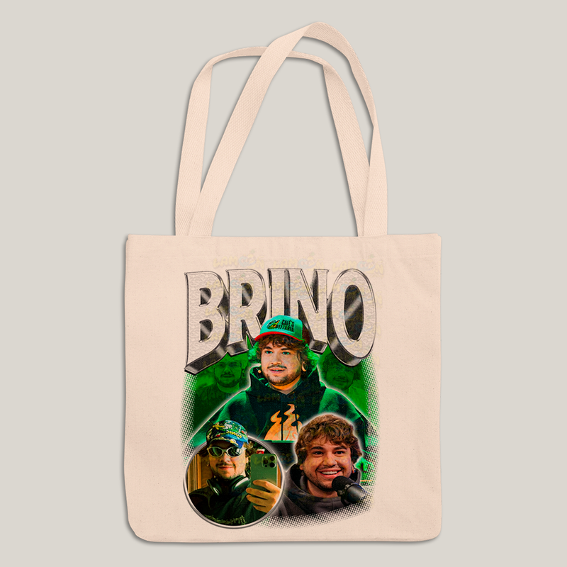 Sacola Ecobag Bolsa 38X40 Algodão- Brino Youtuber