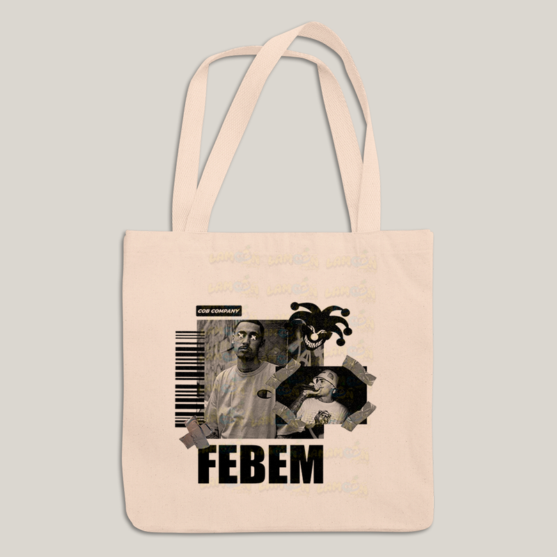 Sacola Ecobag Bolsa 38X40 Algodão- Rapper Febem rap hip hop