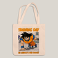 Sacola Ecobag Bolsa 38X40 Algodão- Goku Training Day his charm its over dragon ball