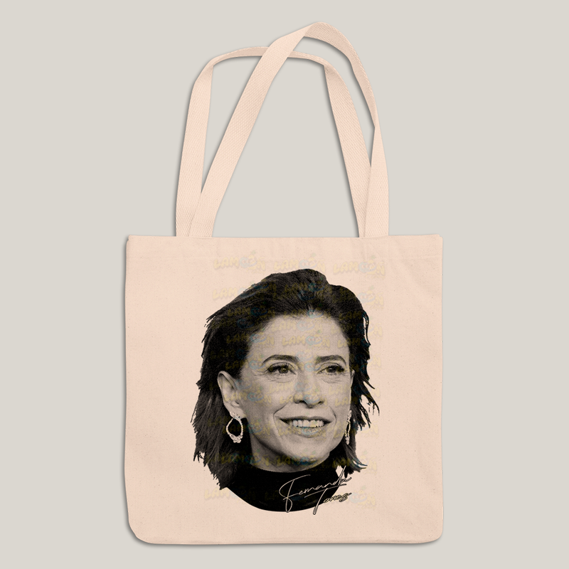 Sacola Ecobag Bolsa 38X40 Algodão- Fernanda Torres atriz brasileira