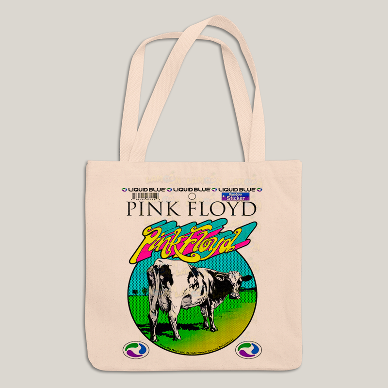 Sacola Ecobag Bolsa 38X40 Algodão- Vaca Pink Floyd atom heart mother