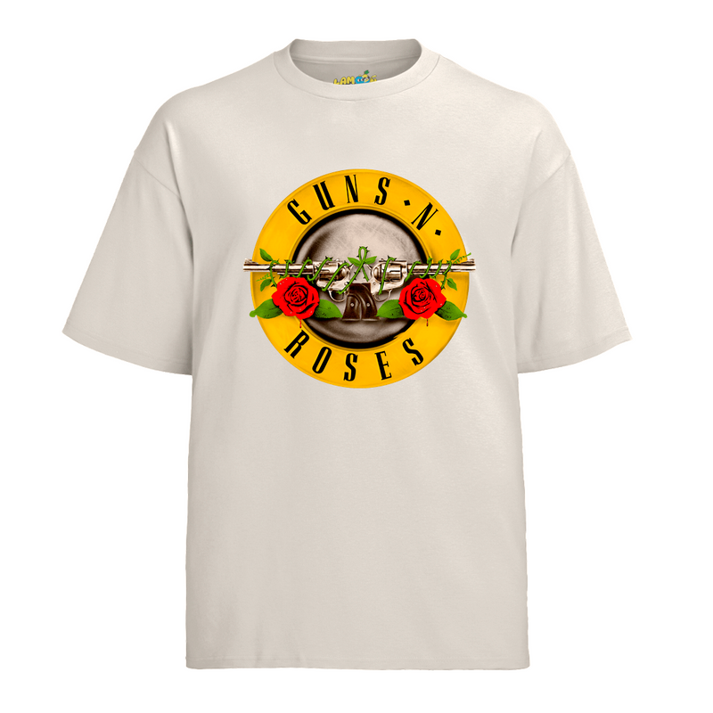 Camiseta Algodão Roses Banda Logo Vintage