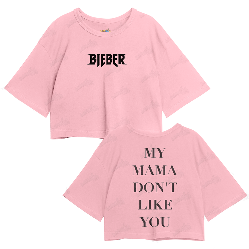 Cropped Oversized Justin Bieber My Mama Don´t Like You FC