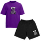 Kit Camiseta e Bermuda Tactel Urso X