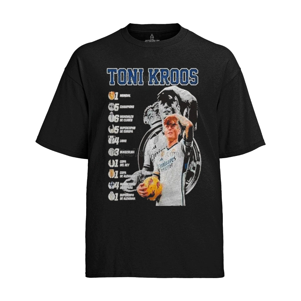 Camiseta Algodão Unissex Tshirt Toni Kroos Real Madrid