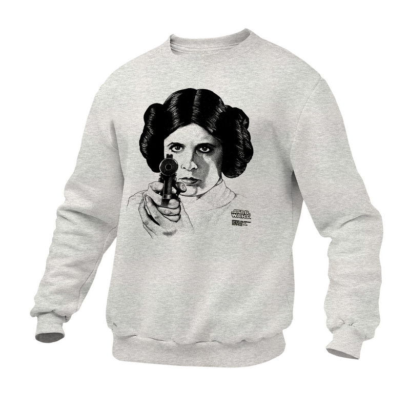Moletom Gola Redonda Princesa Leia Star Gun