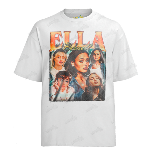 Camiseta Algodão Ella Purnell Atriz