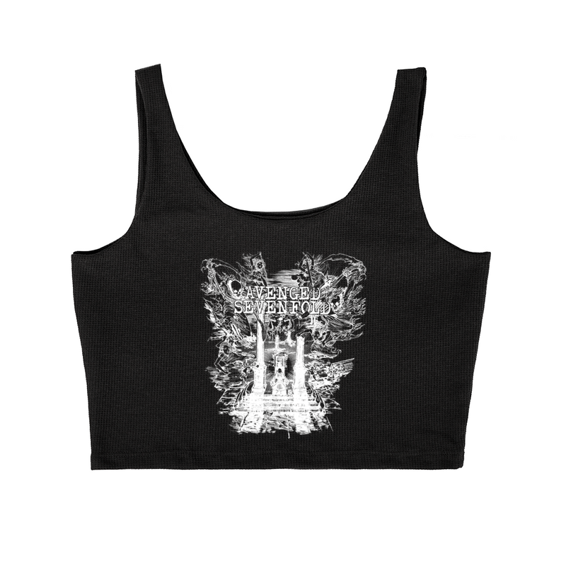 Cropped Cavado Avenged Seven Fold Caveira Trono