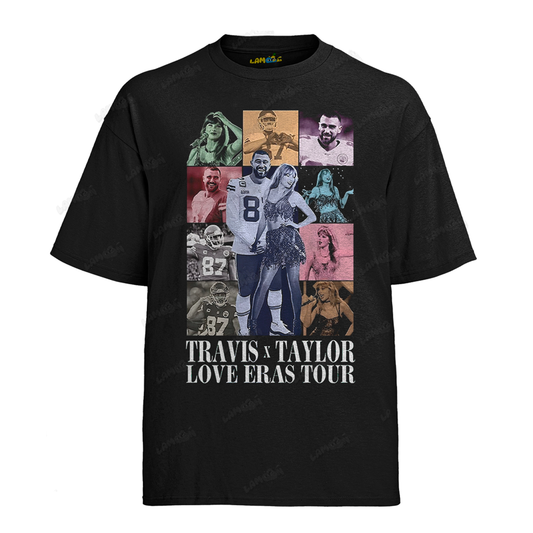 Camiseta Algodão Travis x Taylor Love Eras Tour